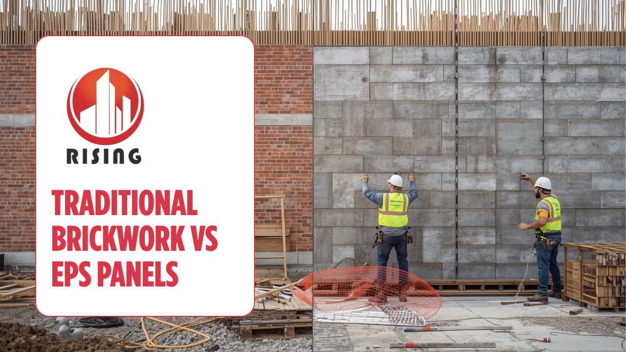 Comparing Traditional Brickwork with Rising EPS Panels for Speed, Cost, and Performance